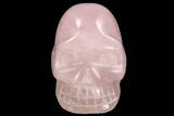 Polished Rose Quartz Crystal Skull #99605-2